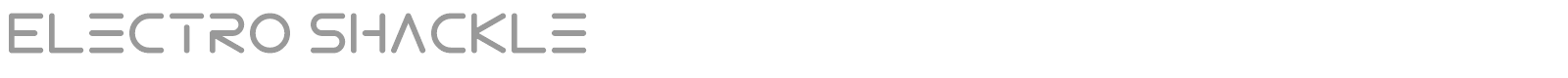 Electro Shackle font preview